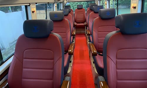 Hire Maharaja 1x1 Luxury PKN Tempo Traveller 12+D